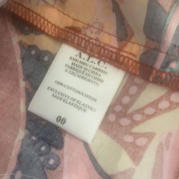 NWT A.L.C. Women's Adele Tiered Halter Maxi Dress in Russet Multi Size 00 - Picture 11 of 12